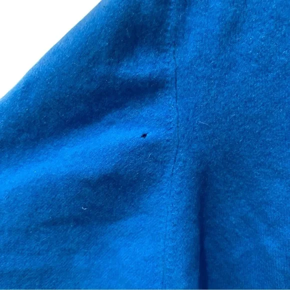 DUKE OF SCOTLAND Men’s Vibrant Blue V-Neck Cashmere Sweater Size XXL shrunk to L - Picture 7 of 12